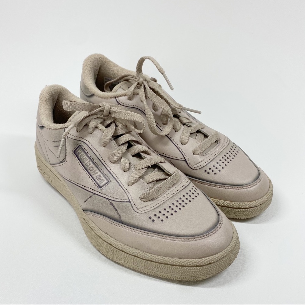 MAISON MARGIELA x REEBOK Women's Club C Tromp L'oeil Sneaker in Natural Size 9.5